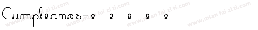 Cumpleanos字体转换