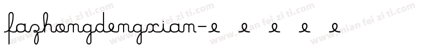 fazhongdengxian字体转换