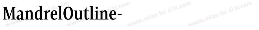 MandrelOutline字体转换