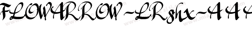 FLOWARROW-LRshx字体转换
