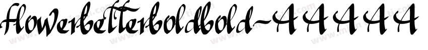 flowerbetterboldbold字体转换