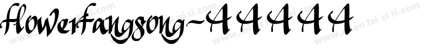 flowerfangsong字体转换