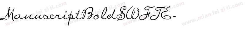 ManuscriptBoldSWFTE字体转换