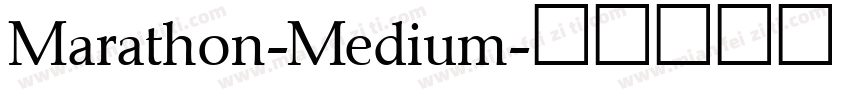 Marathon-Medium字体转换