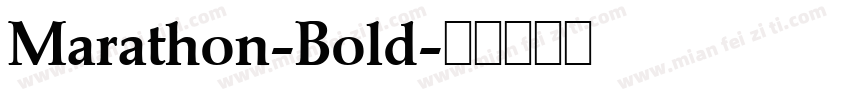 Marathon-Bold字体转换