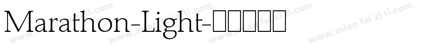 Marathon-Light字体转换
