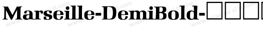 Marseille-DemiBold字体转换