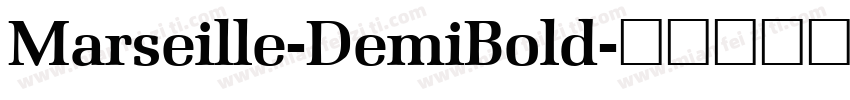 Marseille-DemiBold字体转换