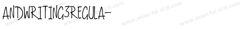 andwriting3regula字体转换