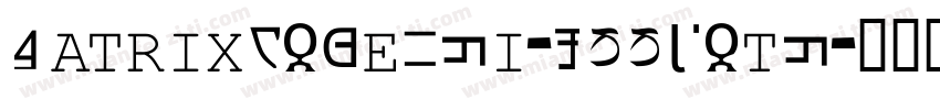 MatrixCodeNfi-YPPjotf字体转换
