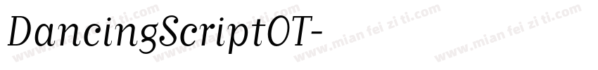 DancingScriptOT字体转换