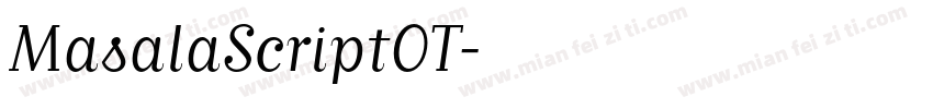 MasalaScriptOT字体转换