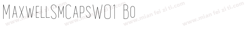 MaxwellSmCapsW01-Bo字体转换