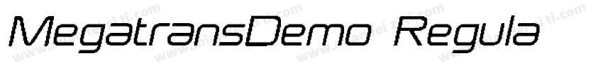 MegatransDemo-Regula字体转换