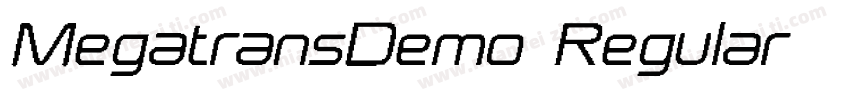 MegatransDemo-Regular字体转换