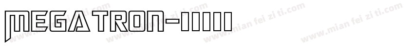 Megatron字体转换