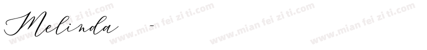 Melinda字体下载字体转换