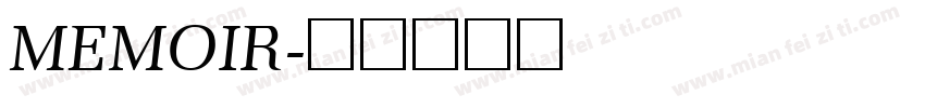 MEMOIR字体转换
