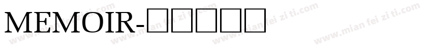 MEMOIR字体转换