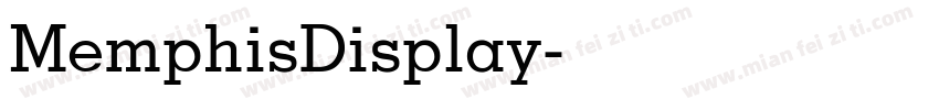 MemphisDisplay字体转换