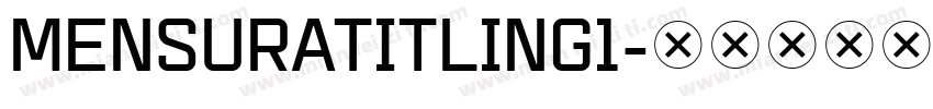 MensuraTitling1字体转换