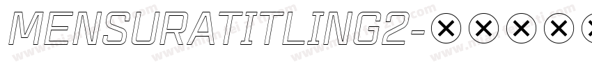 MensuraTitling2字体转换