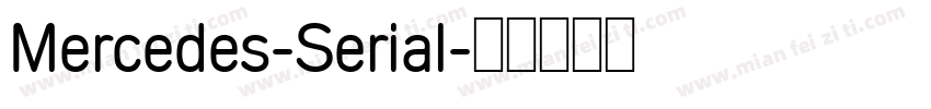 Mercedes-Serial字体转换