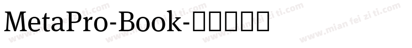 MetaPro-Book字体转换