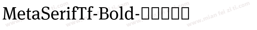MetaSerifTf-Bold字体转换