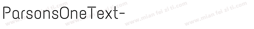 ParsonsOneText字体转换