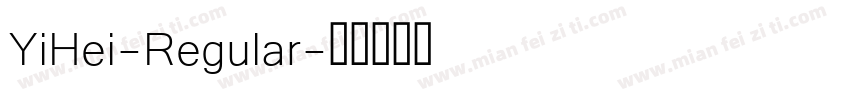 YiHei-Regular字体转换