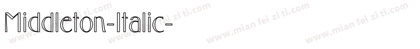 Middleton-Italic字体转换