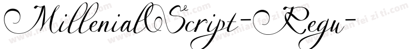 MillenialScript-Regu字体转换