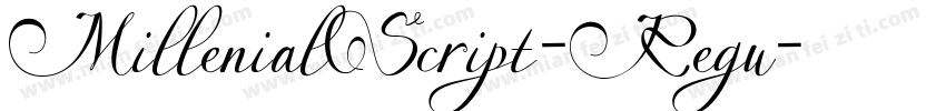 MillenialScript-Regu字体转换