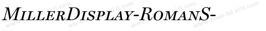 MillerDisplay-RomanS字体转换
