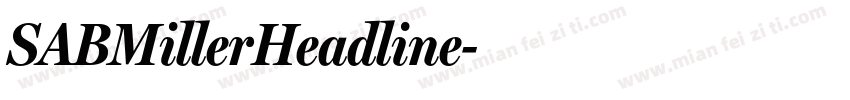 SABMillerHeadline字体转换