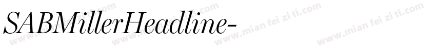 SABMillerHeadline字体转换