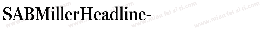 SABMillerHeadline字体转换