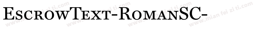 EscrowText-RomanSC字体转换
