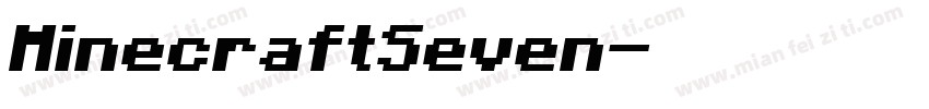MinecraftSeven字体转换