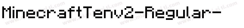 MinecraftTenv2-Regular字体转换