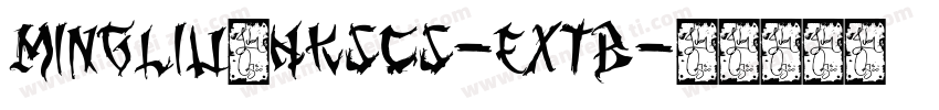 MingLiU_HKSCS-ExtB字体转换