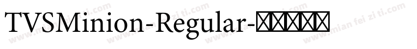 TVSMinion-Regular字体转换