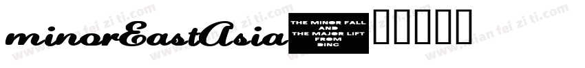 minorEastAsia字体转换
