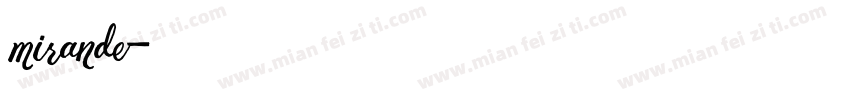 mirande字体转换