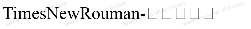 TimesNewRouman字体转换