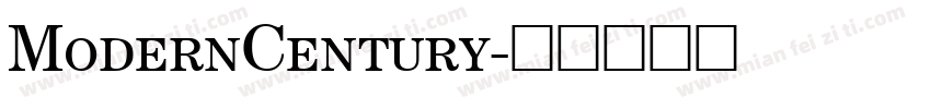 ModernCentury字体转换