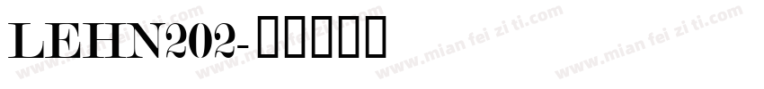LEHN202字体转换