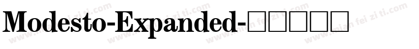 Modesto-Expanded字体转换