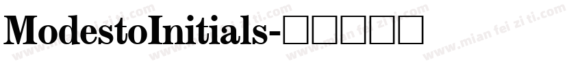 ModestoInitials字体转换